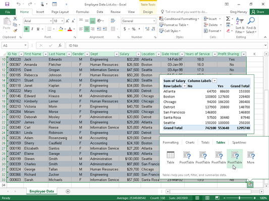 Where Is The Quick Analysis Tool In Excel For Mac